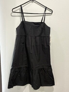Abound Black Strapless Tiered Sundress with Spaghetti Straps